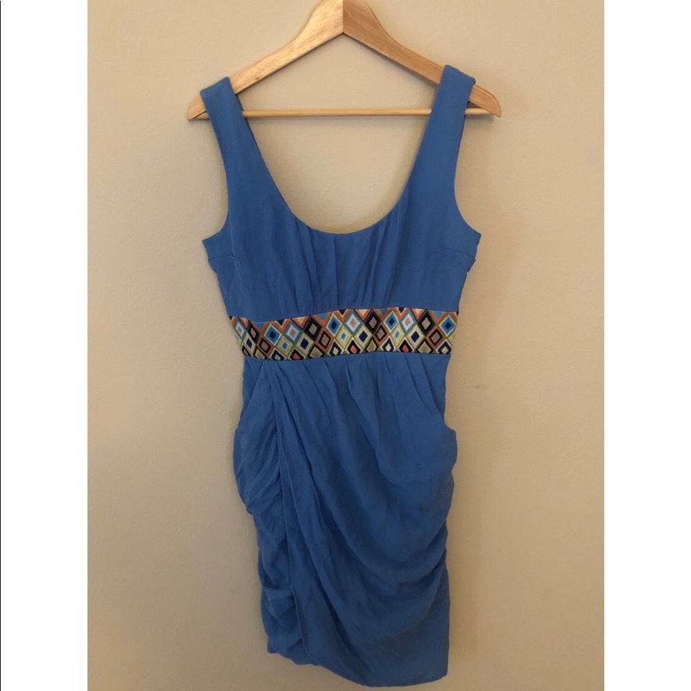 Tracy Reese blue iris dress size 6 nwt
